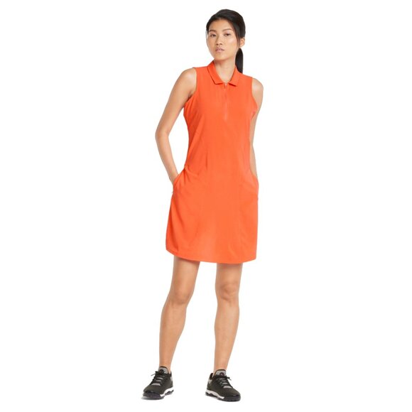 NEW Puma Cruise Golf Dress in orange, Sport Activewear, Size S - Picture 2 of 16